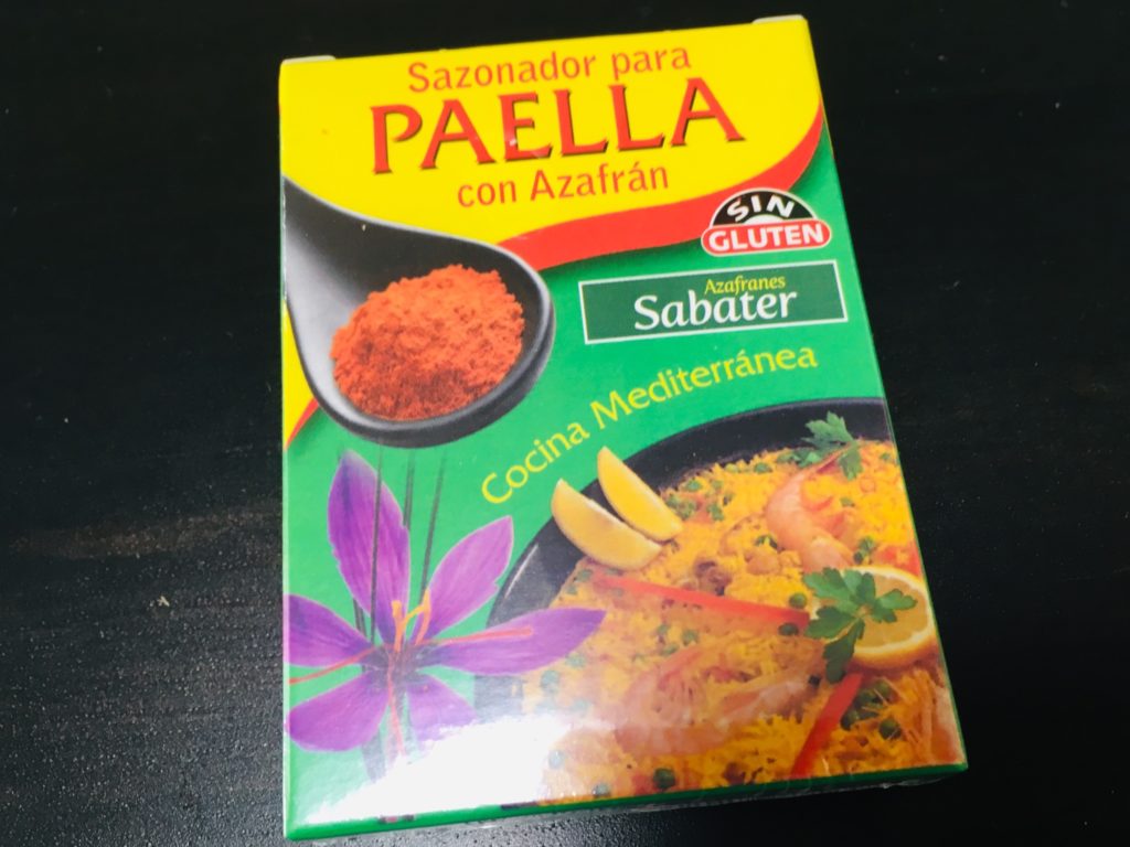 バルセロナのお土産でかったパエリアのもと