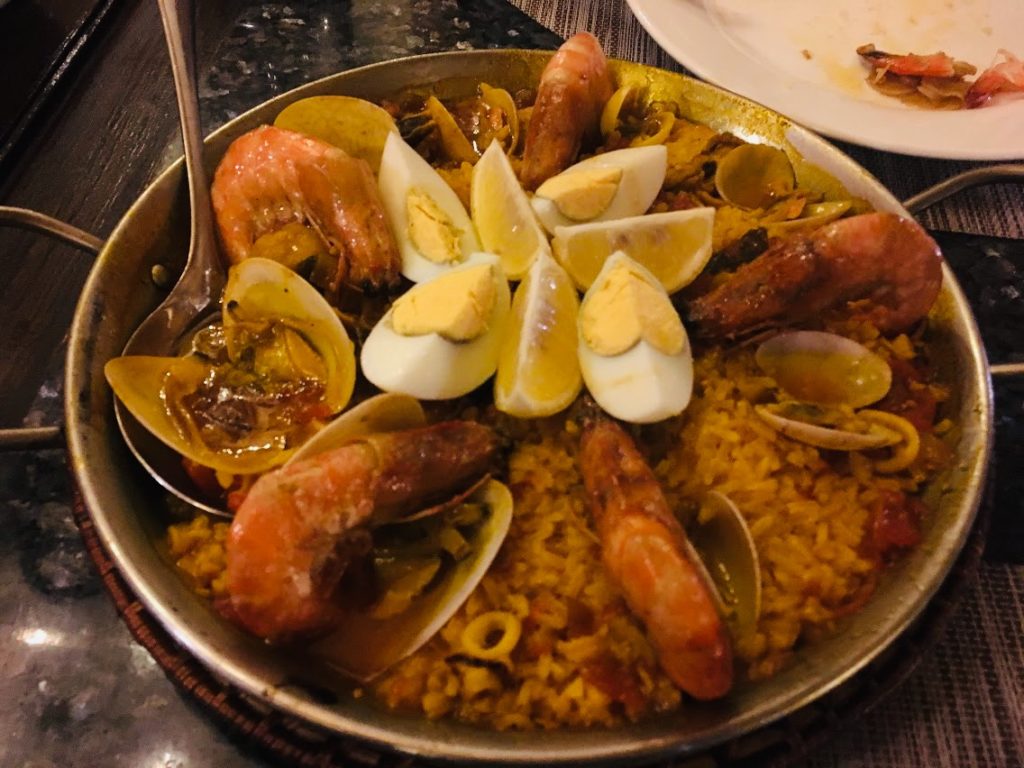 セブ島のスペイン料理