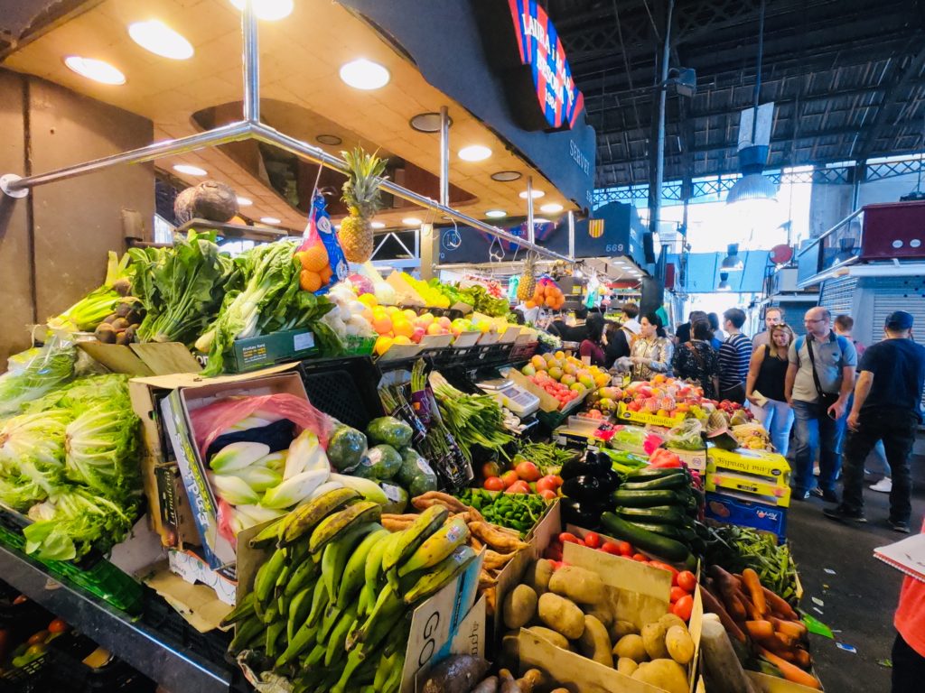 サンジュセップ市場の野菜売り場