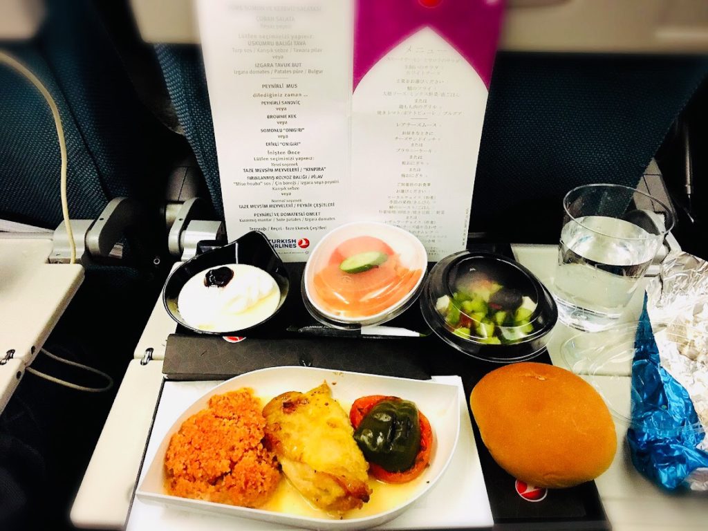 ターキッシュエアラインの機内食