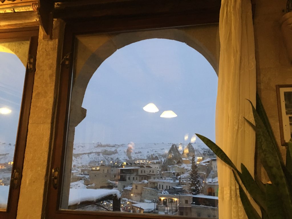 おすすめレストランから見るカッパドキア・ギョレメの景色