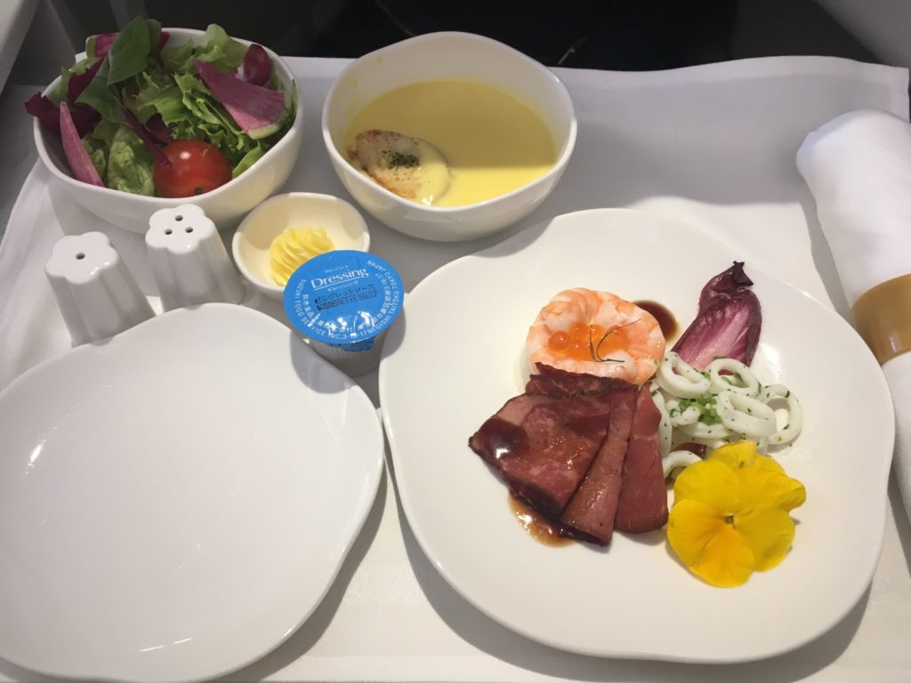 ベトナム航空ビジネスクラスの機内食
