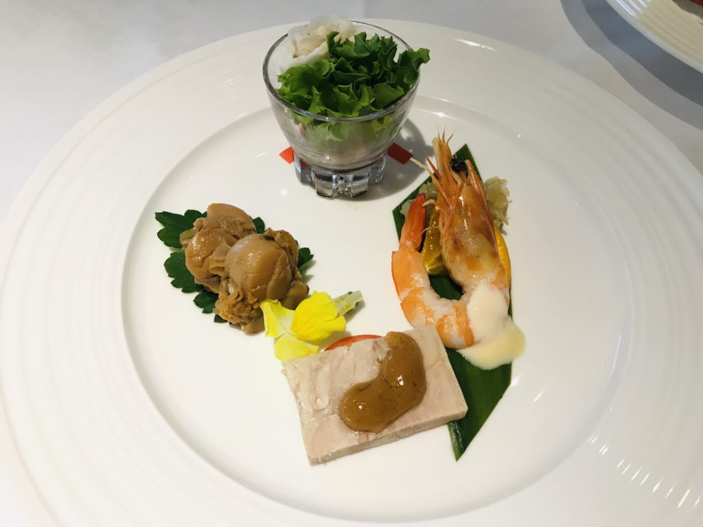 横浜のクルーズディナーの前菜