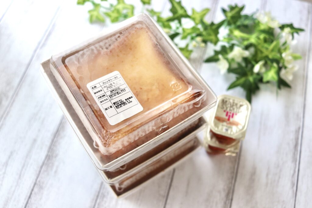 パンとエスプレッソと通販のフレンチトーストのシンプルなパッケージ
